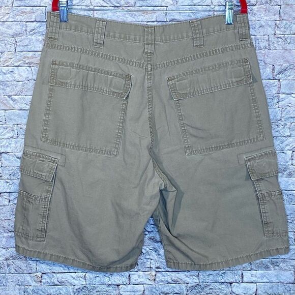 Wrangler Men's Khaki Cargo Shorts Mens Size 34 Lots of Pockets Casual - Picture 6 of 6